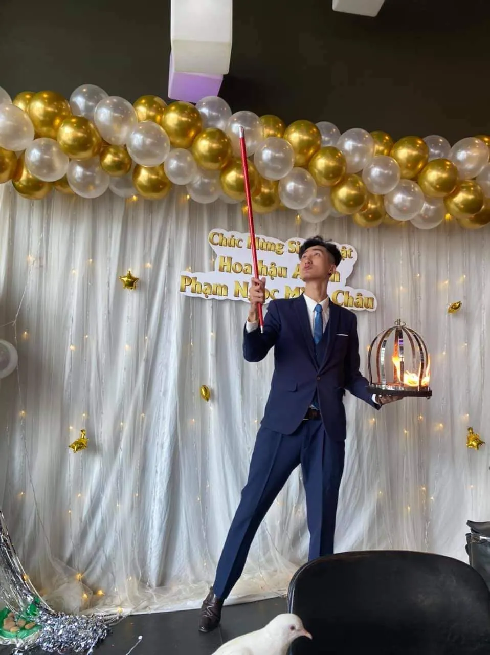 Magic at a birthday party
